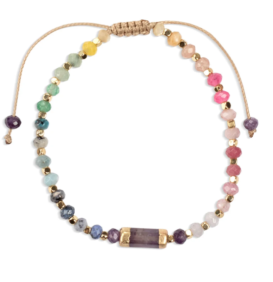 Chakra Glow Bracelet - Tranquility, Crown + Gold