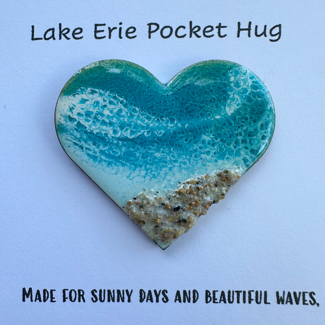 Turquoise Lake Erie Pocket Hug Card