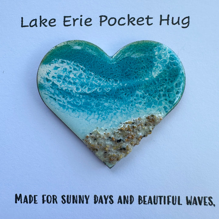 Turquoise Lake Erie Pocket Hug Card
