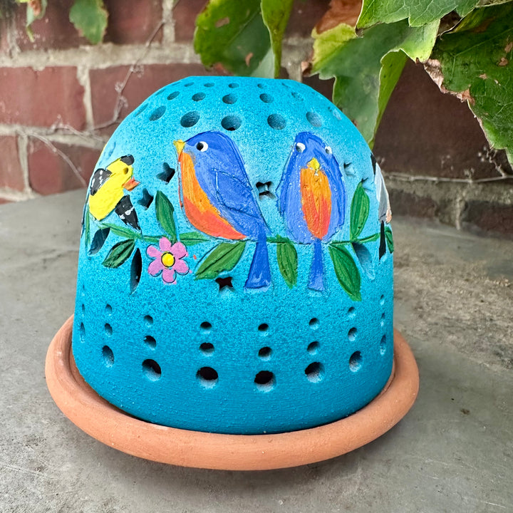 Aqua Songbird Garland Luminary