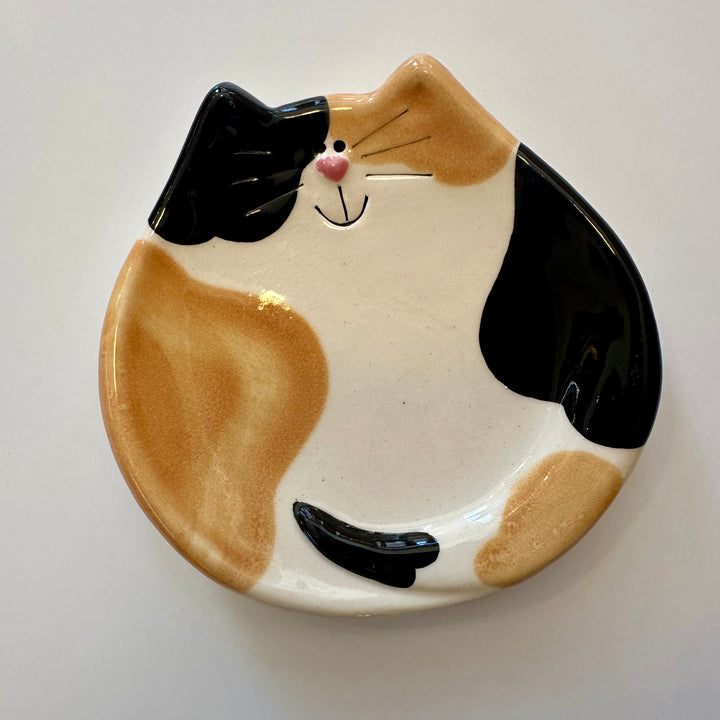 5" Calico Cat Dish