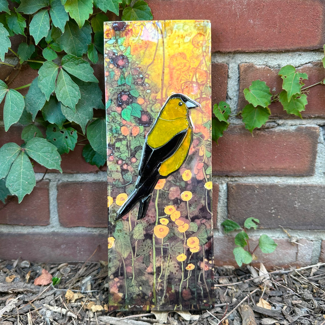 Goldfinch Mosaic Totem