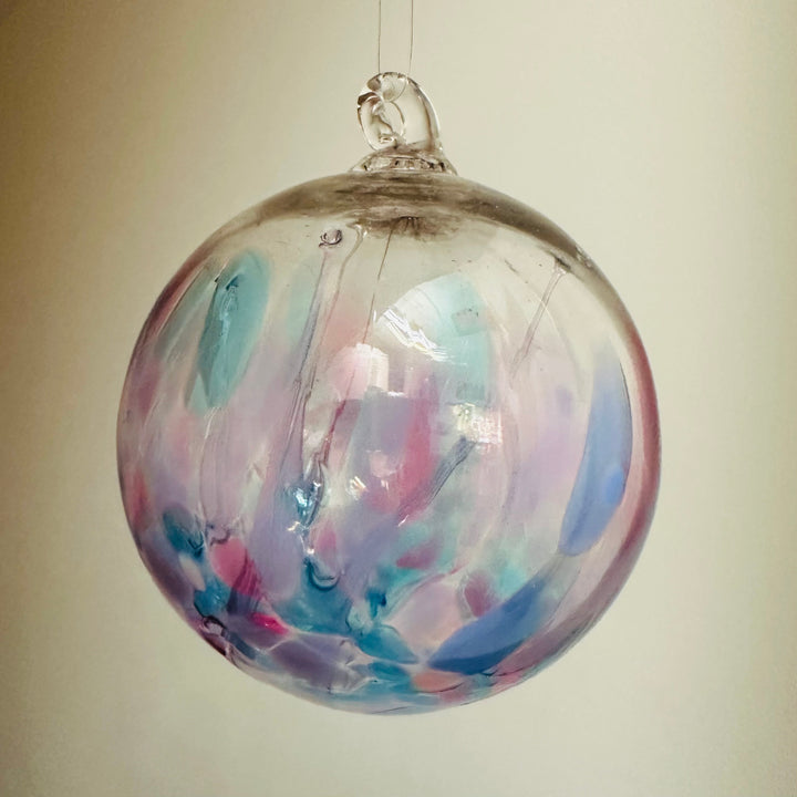 Large Wish Ornament - Pale Pink + Blue