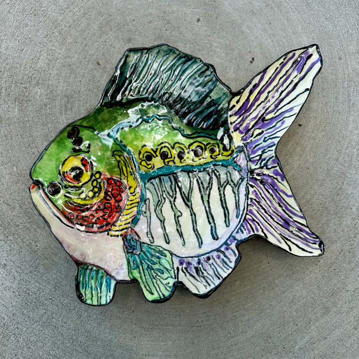 Fish Dish Extra Large Rainbow