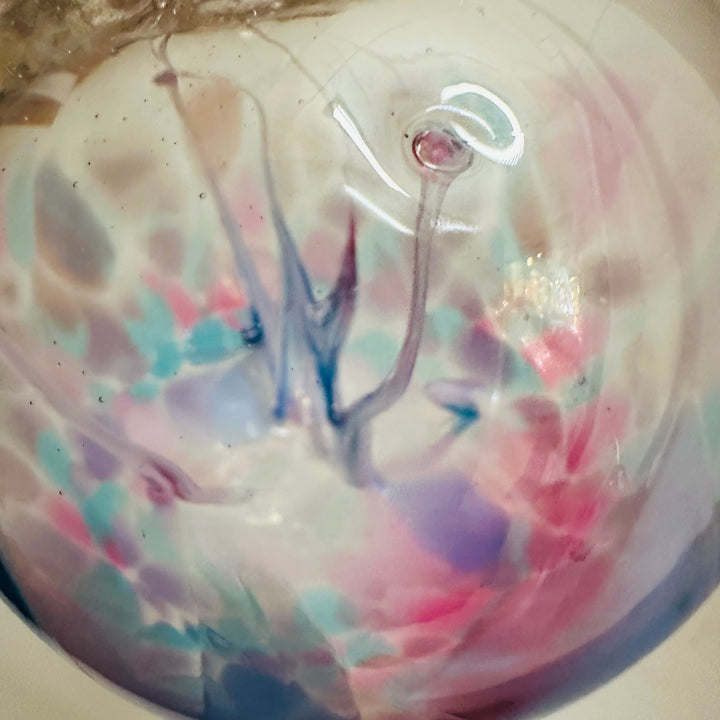 Large Wish Ornament - Pale Pink + Blue