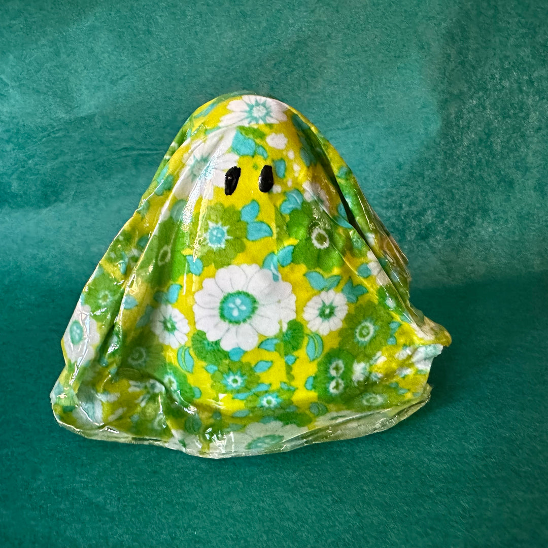 Boo Buddies: Green Floral Sheet Ghost