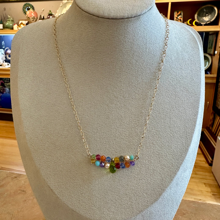 Multigem Layering Necklace Peridot