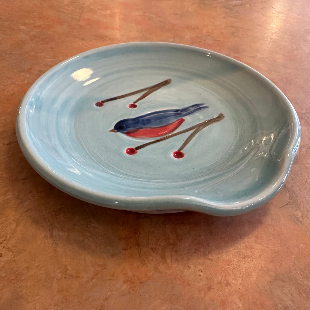 Bird Spoon Rest Light Turquoise