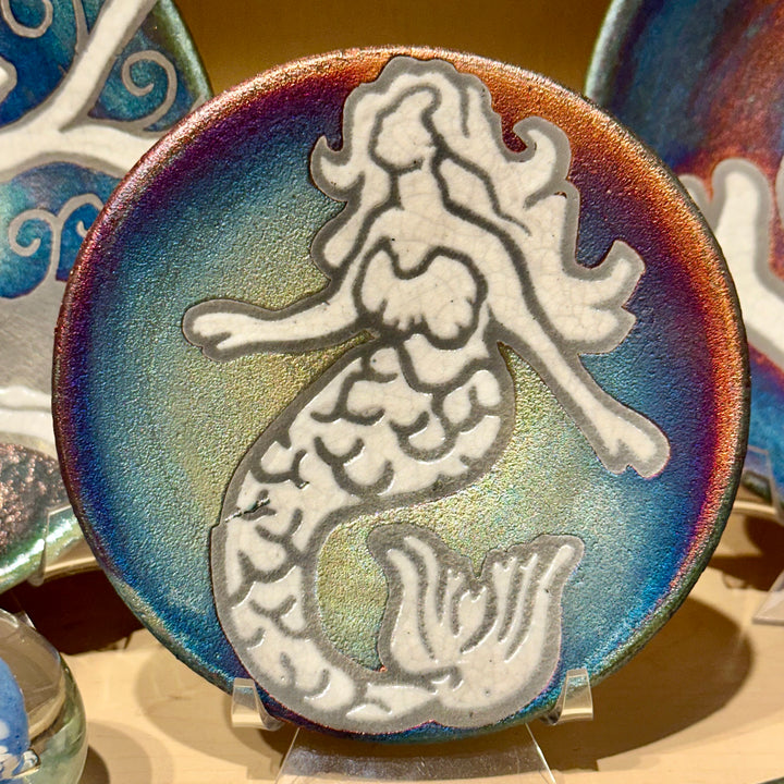 Small Silhouette Plate Mermaid