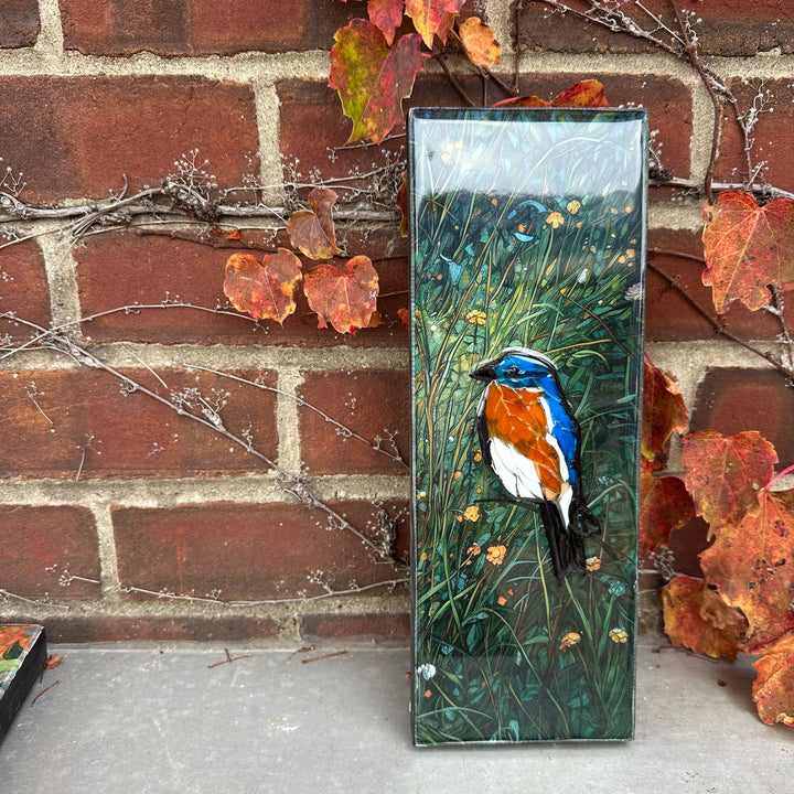 Blue Bird Totem Mosaic