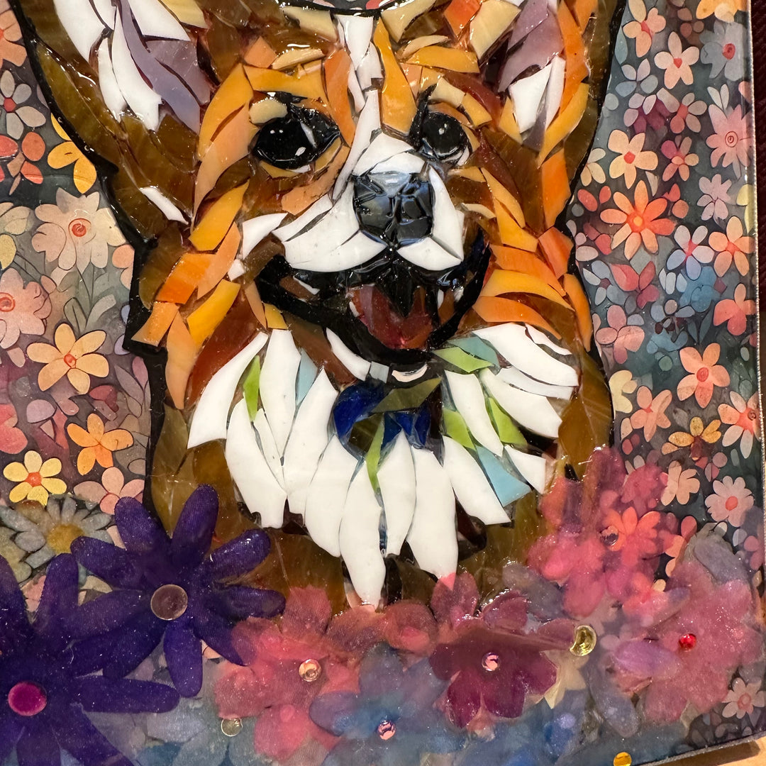 Corgi in Flowers Mosaic