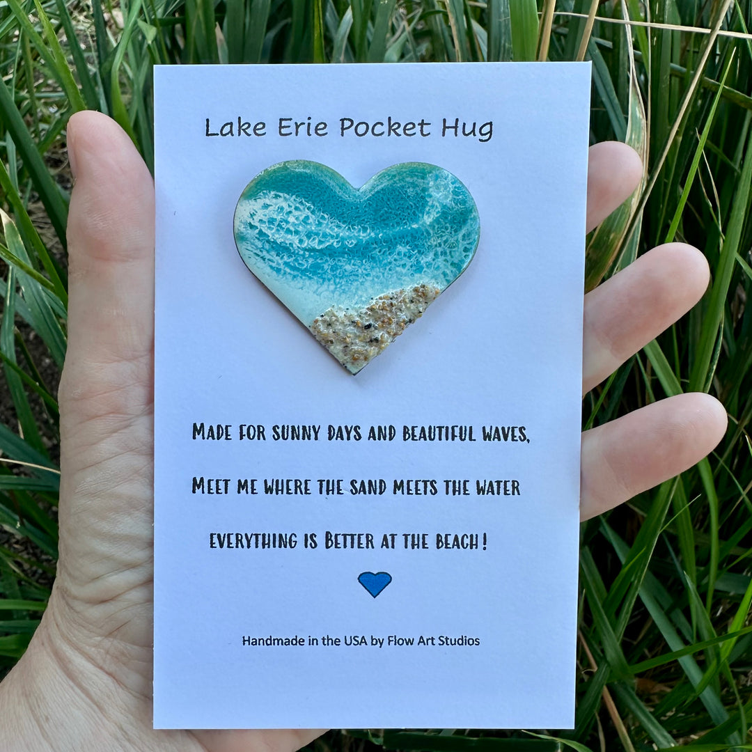 Turquoise Lake Erie Pocket Hug Card