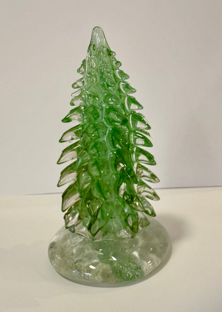 Green Tree with Snow Large