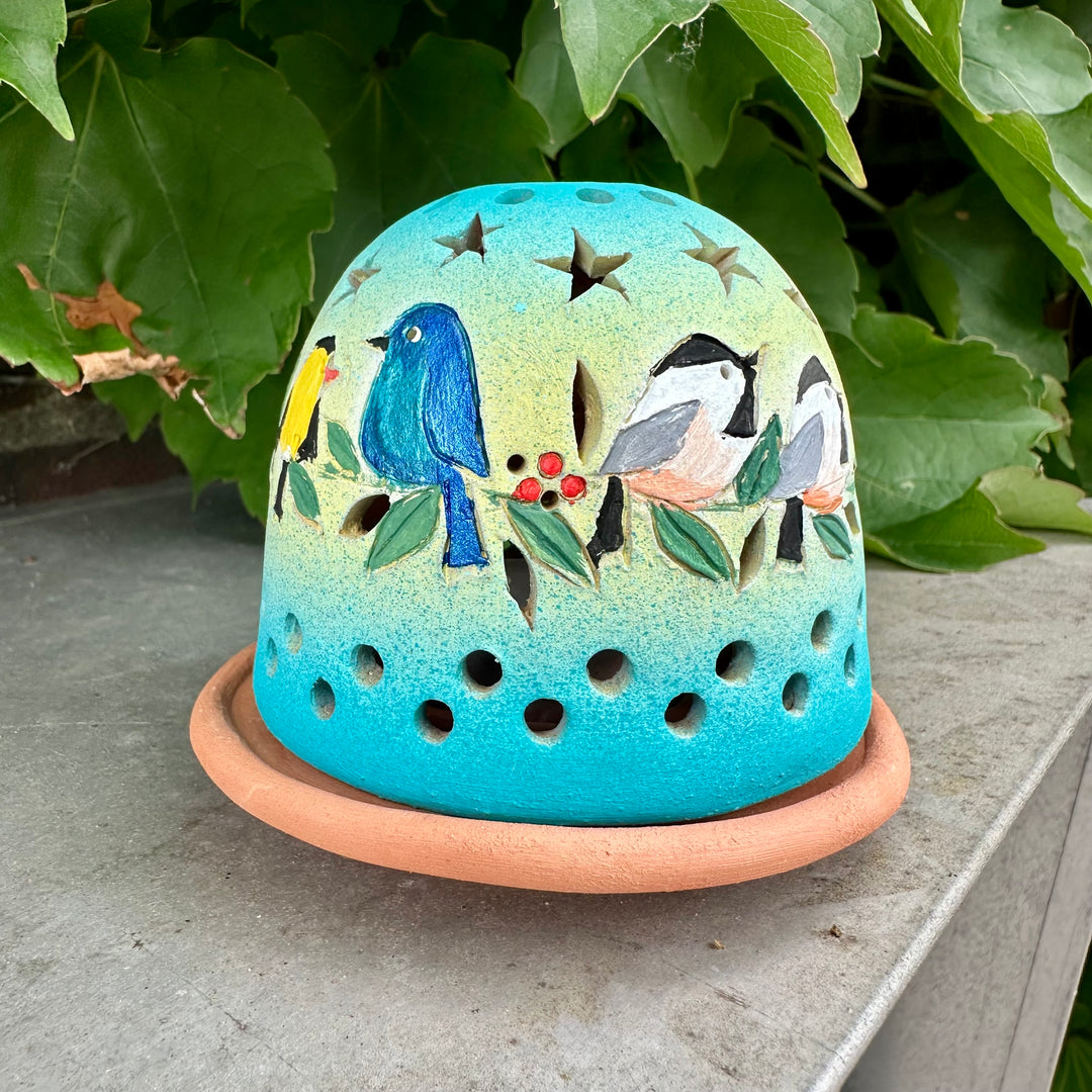 Luminary Songbird Garland Light Teal