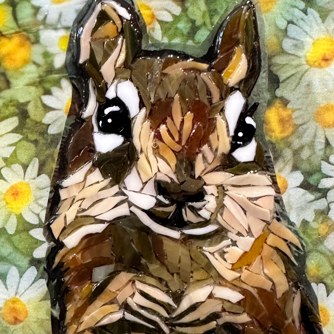 Chipmunk in Daisies Mosaic