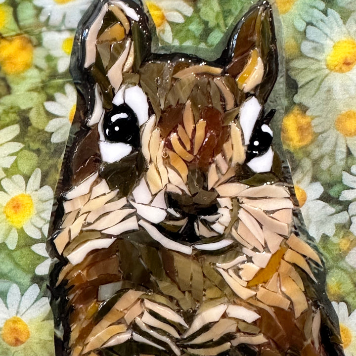 Chipmunk in Daisies Mosaic