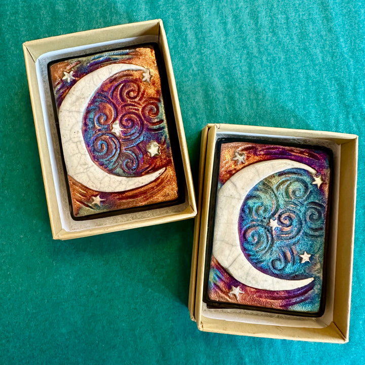 Small Wall Art Moon + Stars Tile
