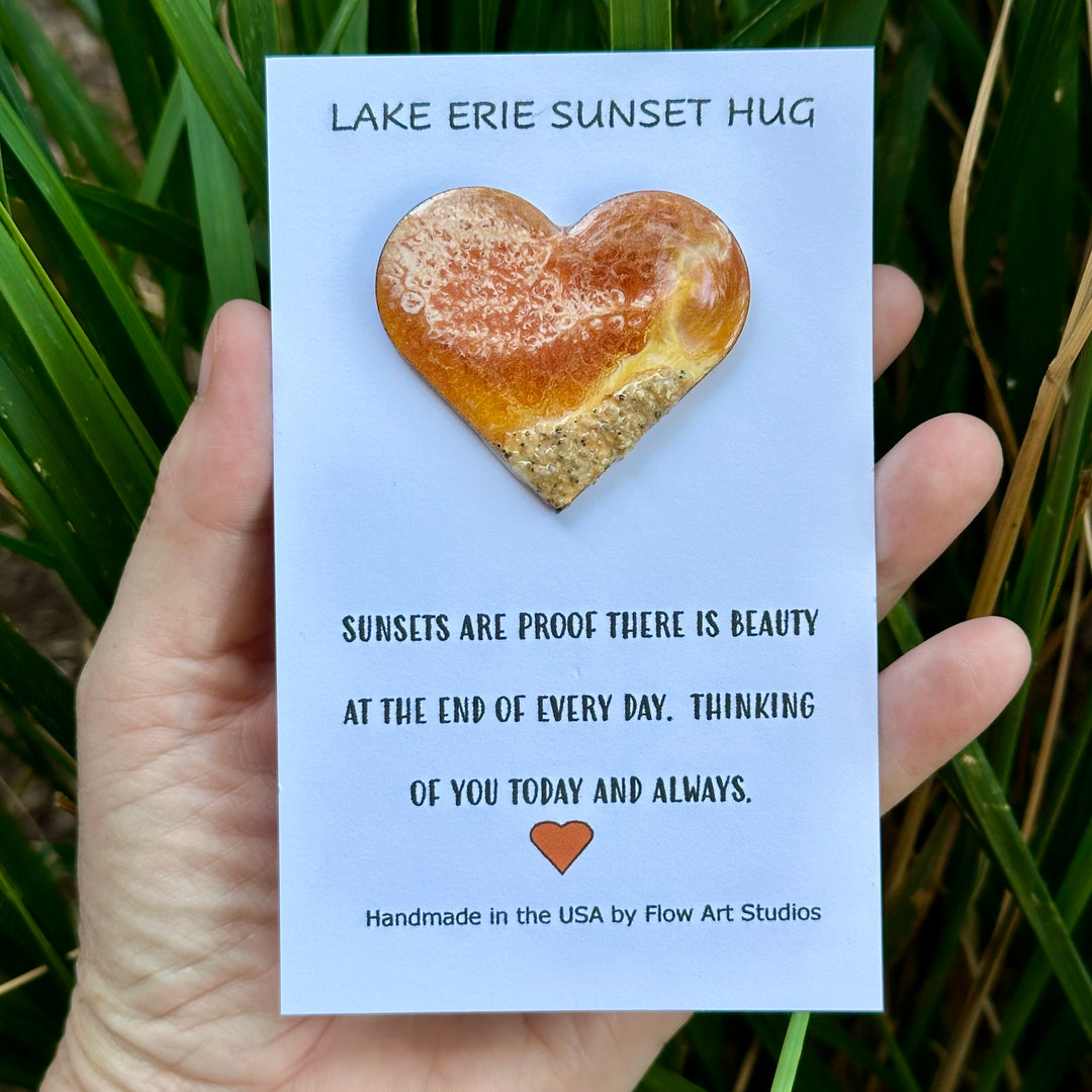 Lake Erie Sunset Hug Card