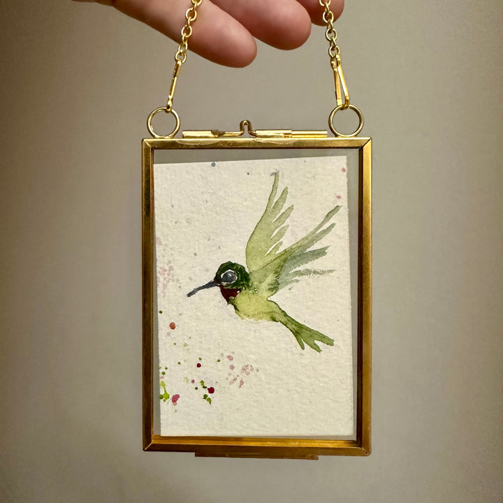 Mini Ruby Throat Hummingbird