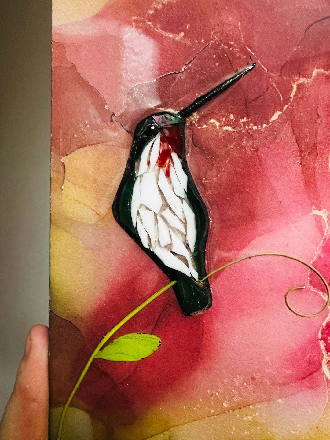 Hummingbird Mosaic Ruby