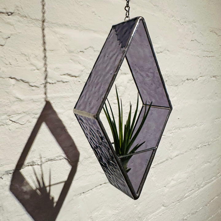 Stained Glass Air Plant Hanger Violet