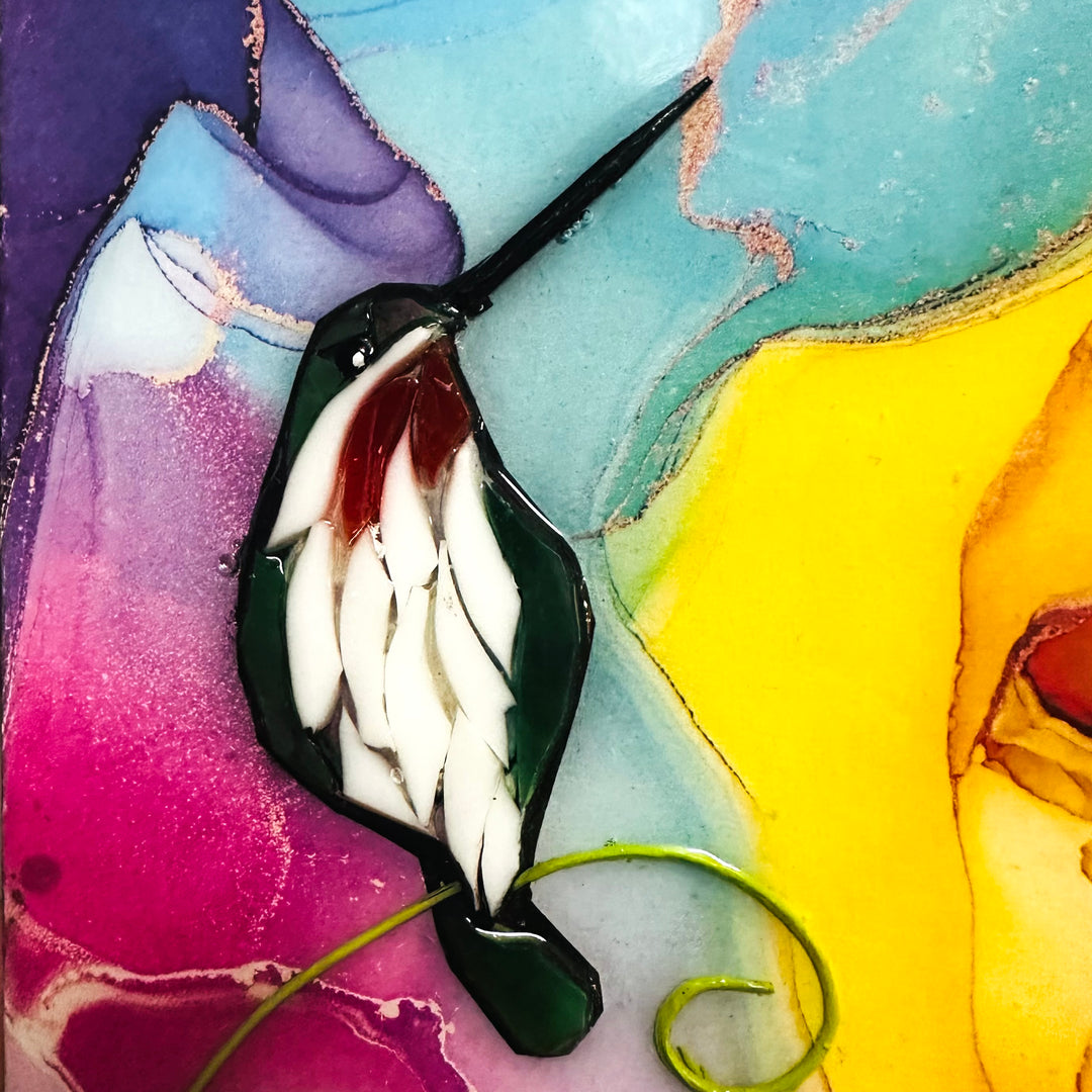 Hummingbird Mosaic Vibrant
