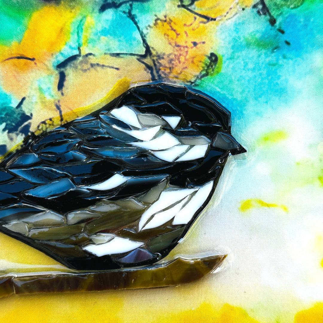 Black Cap Chickadee Mosaic 6