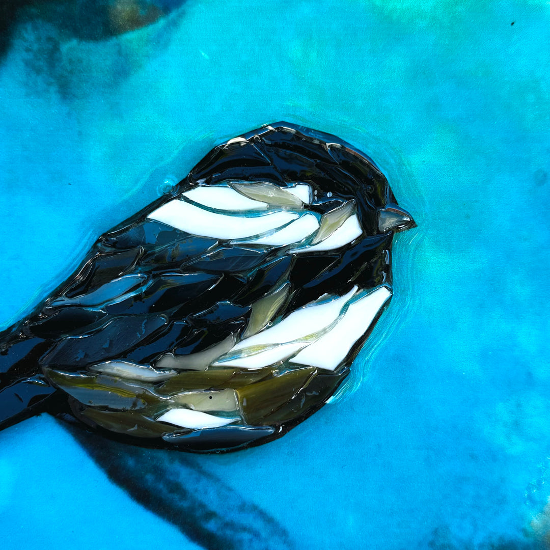 Black Cap Chickadee Mosaic 5