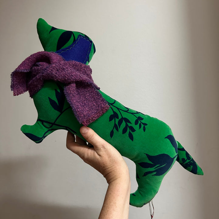 Plush Doxie with Scarf