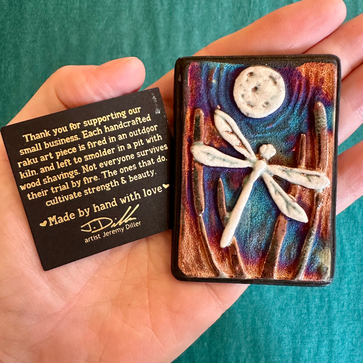 Small Wall Art Dragonfly Tile
