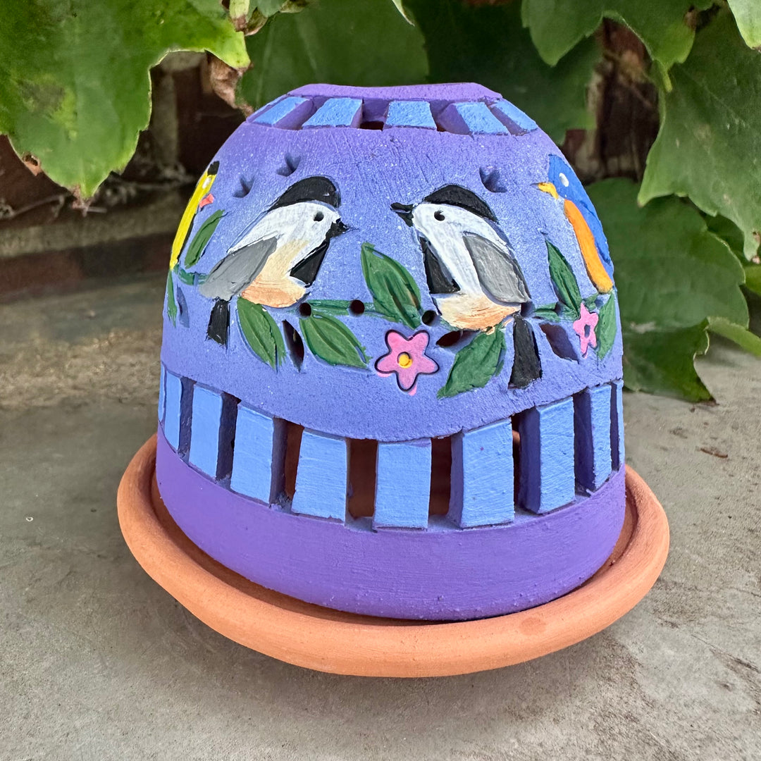 Purple Bird Garland Luminary