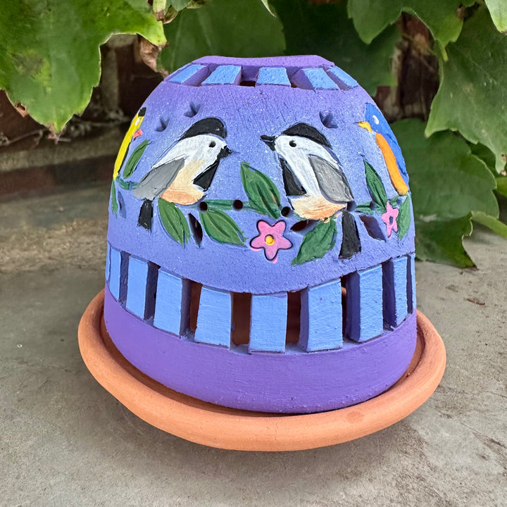 Purple Bird Garland Luminary
