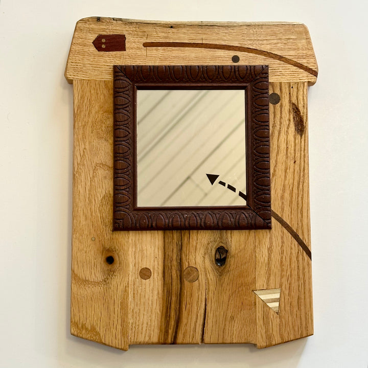 Wooden Mini Framed Mirror