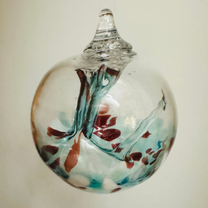Large Wish Ornament - Teal, Red, + White