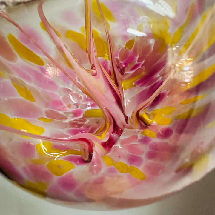 Large Wish Ornament - Pink + Yellow