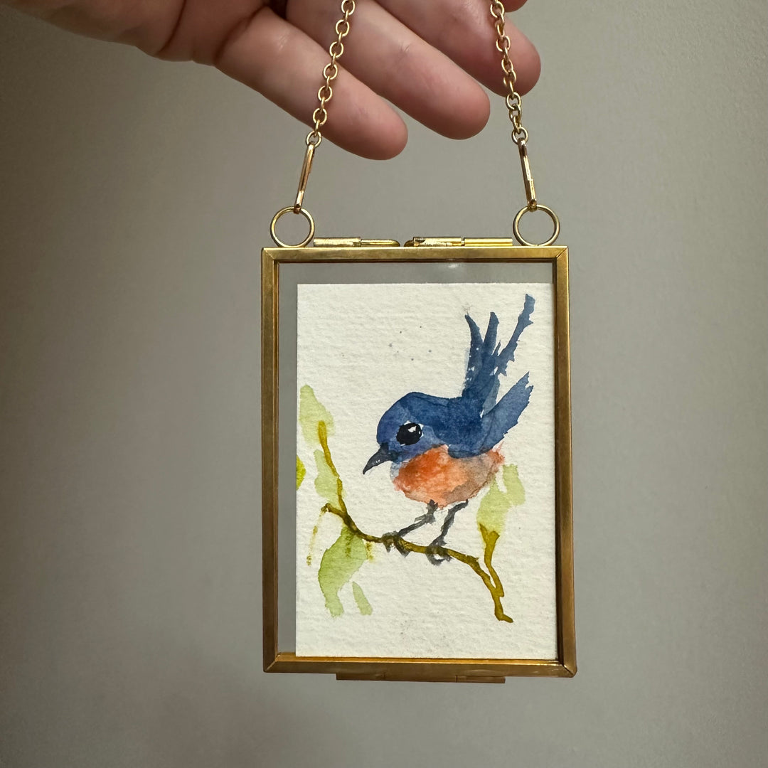 Mini Blue Bird of Happiness