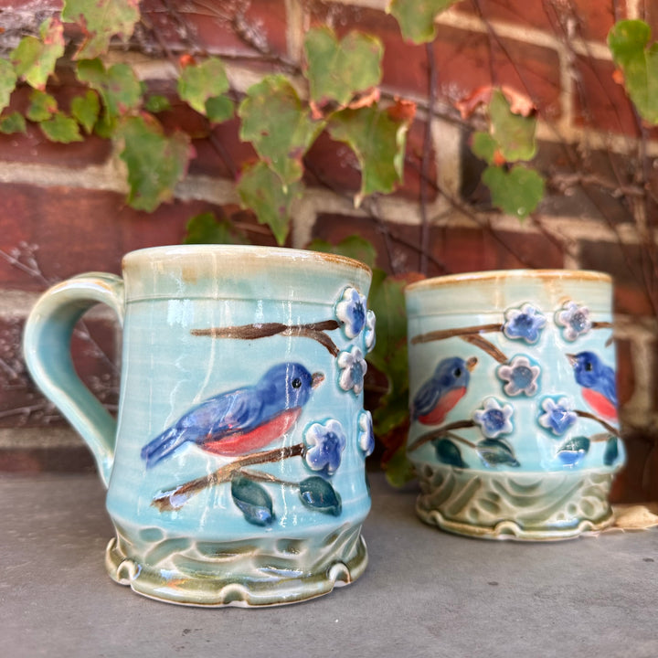 Sprigged Bluebird Mug