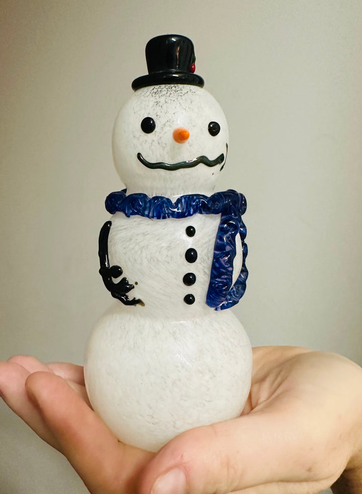 Snowman Medium Blue Scarf
