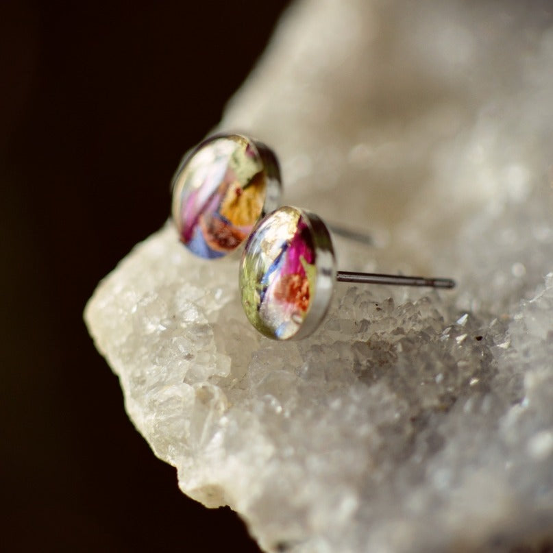 The Flower Petal + Confetti Earrings