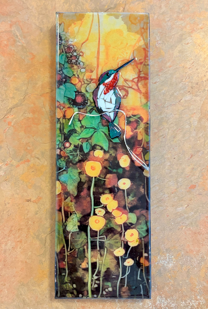 Hummingbird Mosaic Totem