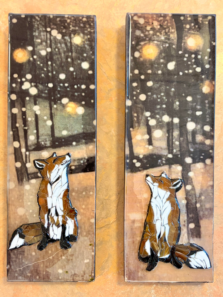 Fox Mosaic Totem