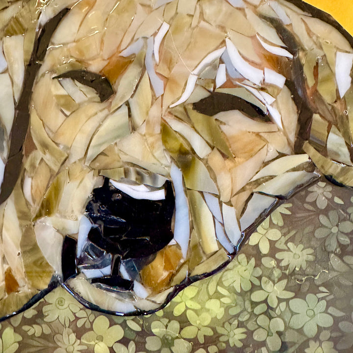 Nap Time Yellow Lab Mosaic