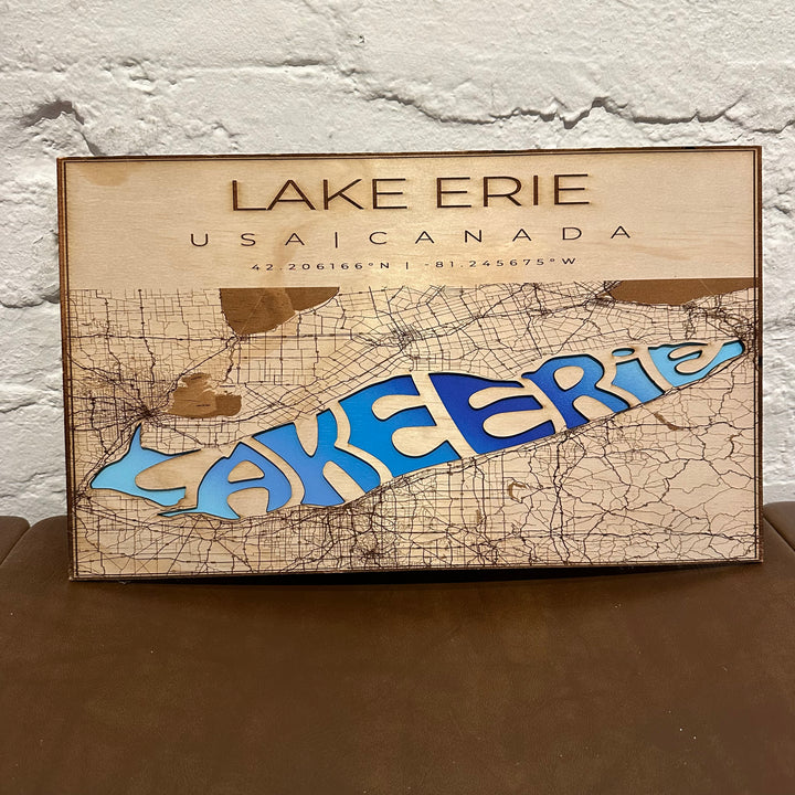 Lake Erie Map Large