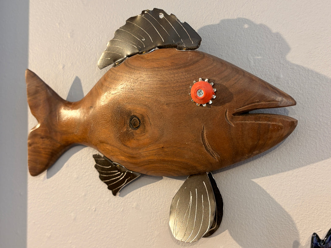 Fish Wall Hanging - Walnut 1