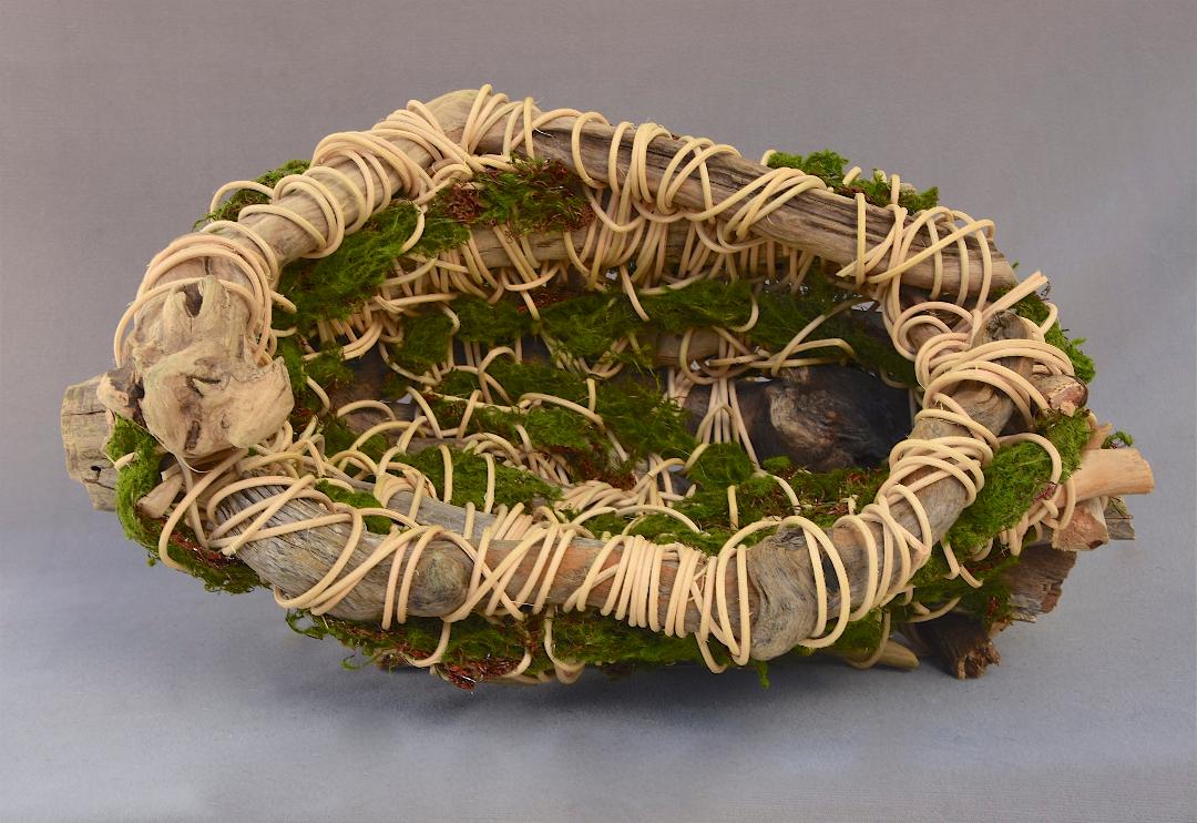 Twisted Driftwood Basket