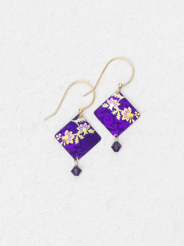 Garden Soiree Earrings Royal Purple