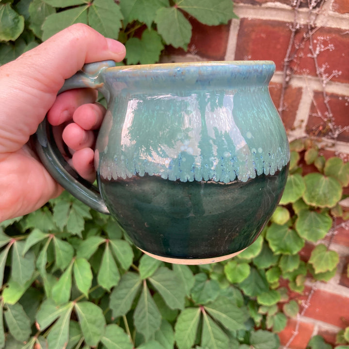 Globe Mug Green + Cyrstal