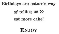Birthday Card - Cake Walk