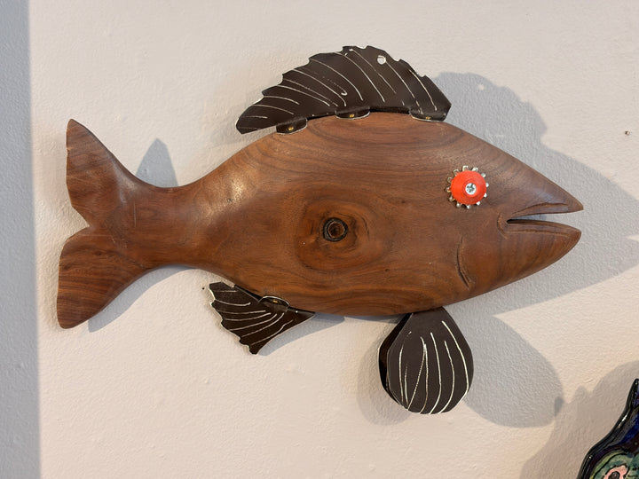 Fish Wall Hanging - Walnut 1