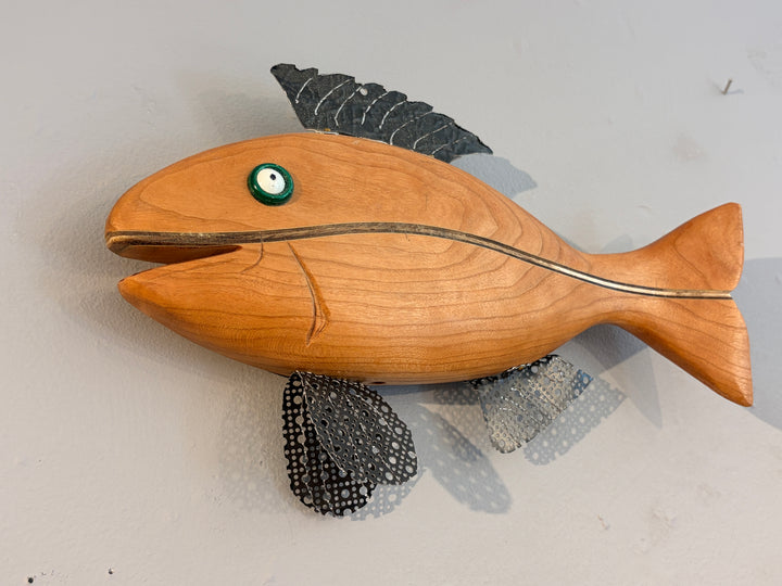 Fish Wall Hanging - Oak